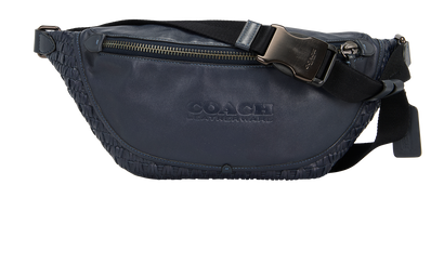 Belt Bag, &pound;120, Handbags, Blue, Leather, Front view